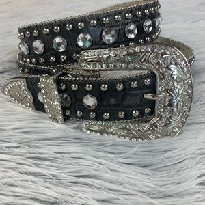 Blazin Roxx Genuine Leather Bling Belt